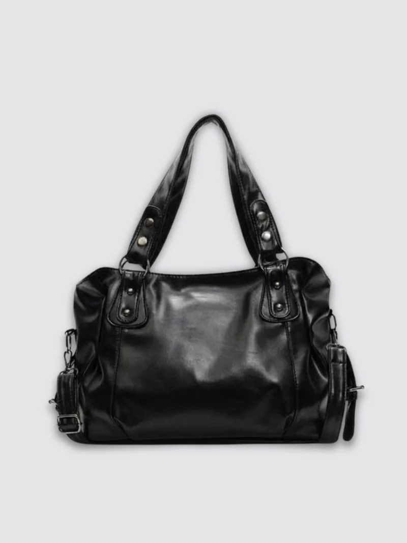 Sac en cuir Angelina - Noir
