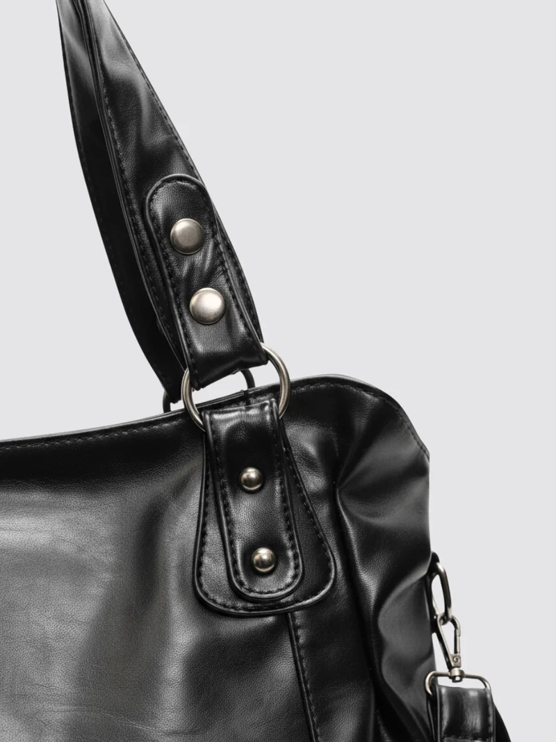 Sac en cuir Angelina - Noir