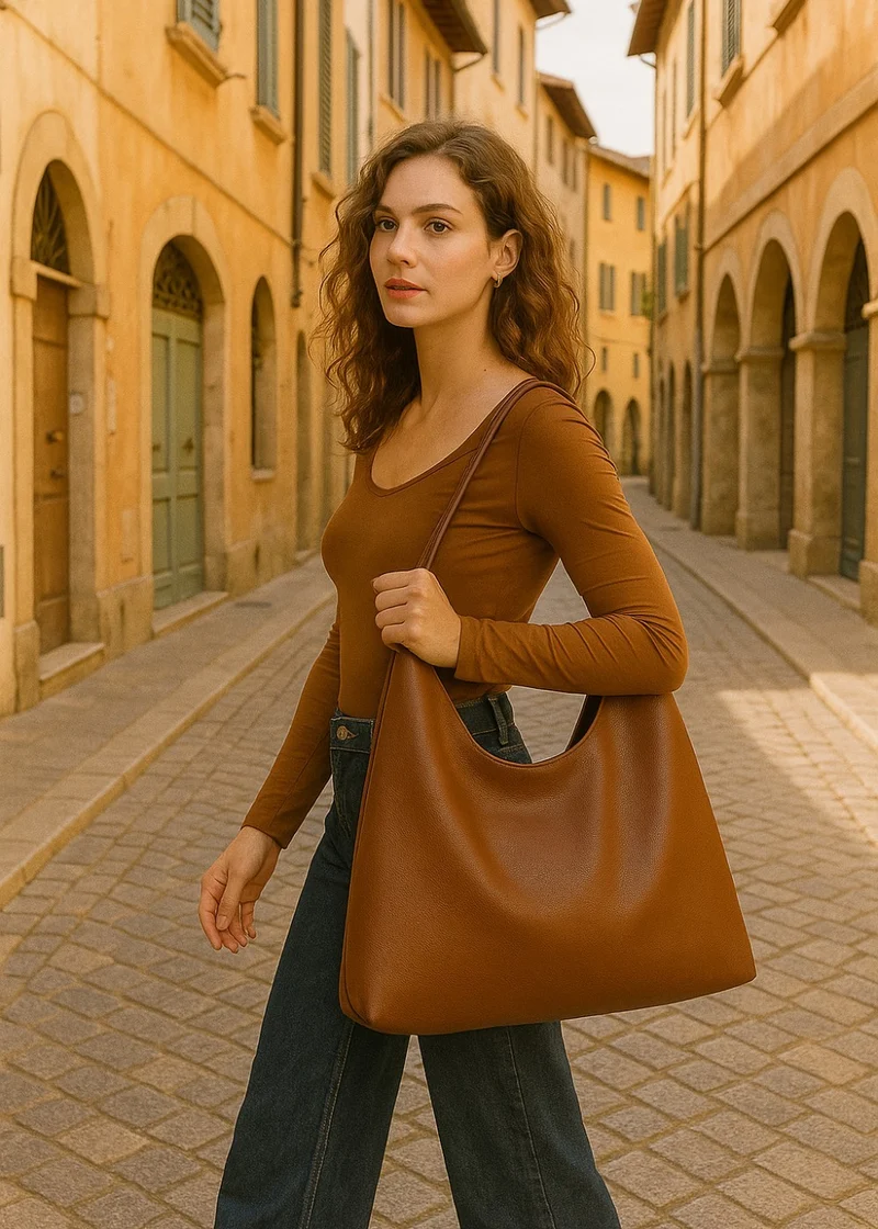 Sac en cuir Felicia avec une pochette gratuite