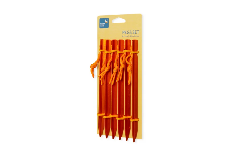 HERING SET (6-teilig) – Ultraleichte Aluminium Heringe für starken Halt