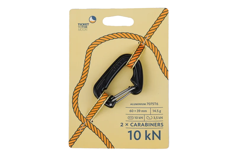 CARABINER SET 10kN – Extra-starke Sicherheitskarabiner für Hängematten