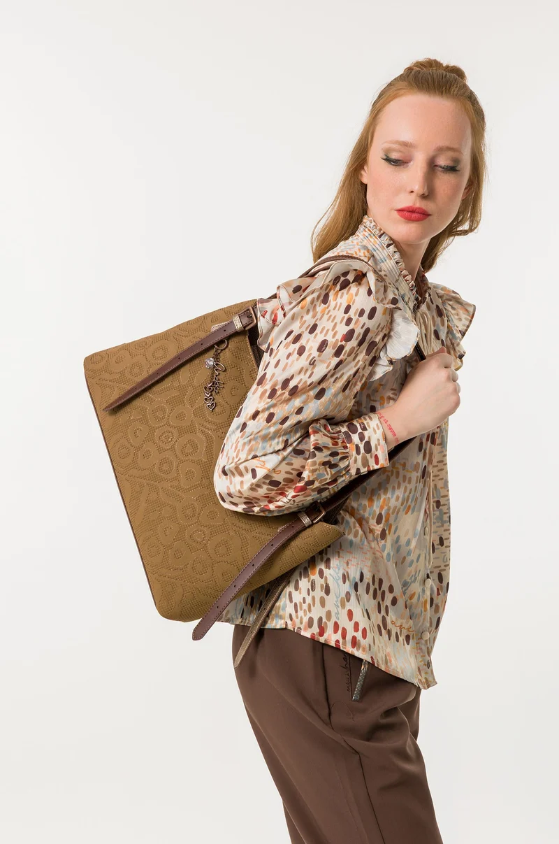 Sac porté épaule Camel