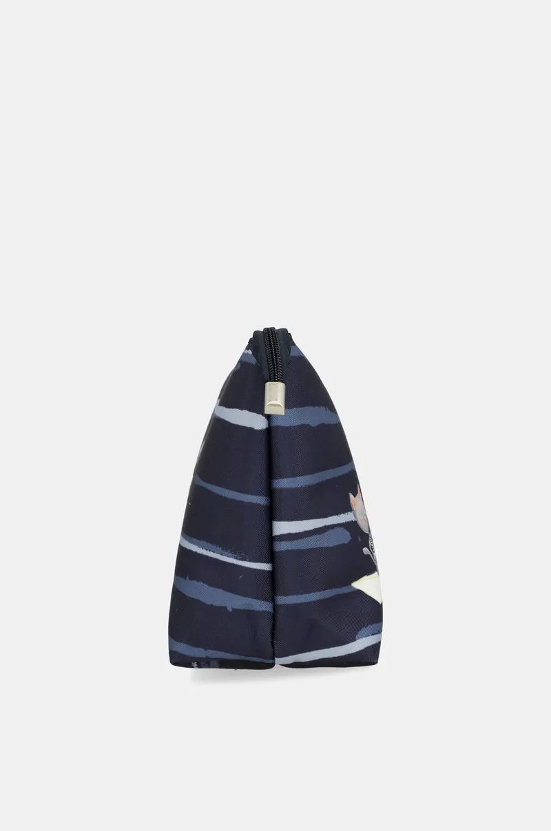 Grand sac de plage bleu profond