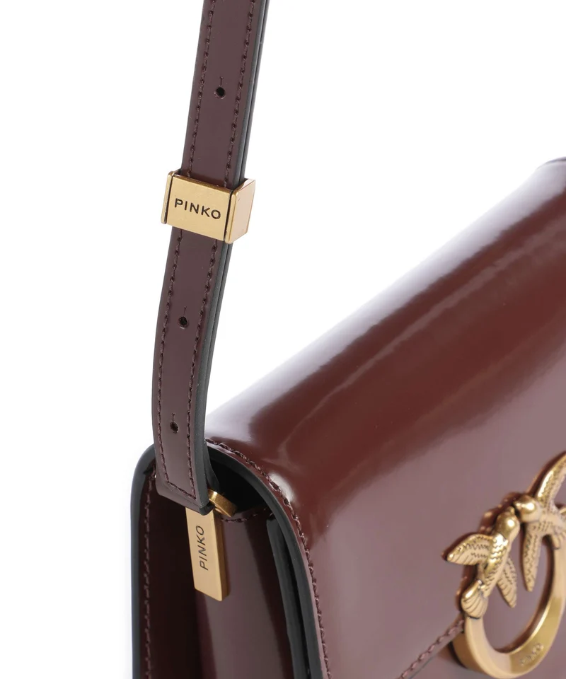 Pinko Love Box Mini Sac bandoulière castano intenso/antique gold