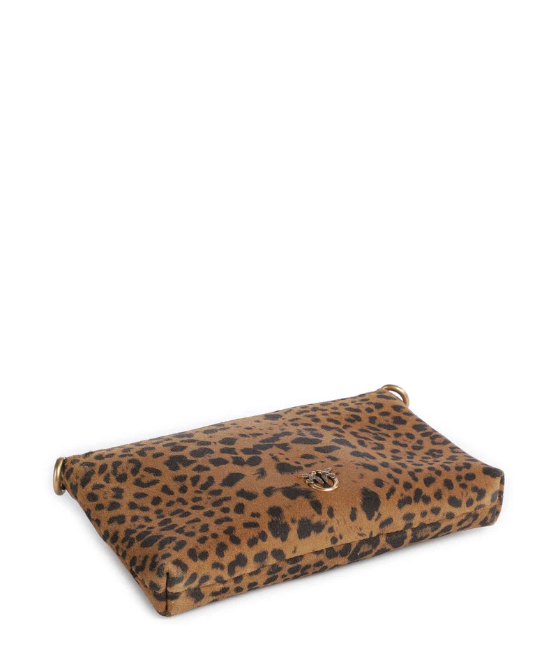 Pinko Flat Horizontal Mini Sac bandoulière maculato/marrone/antique gold