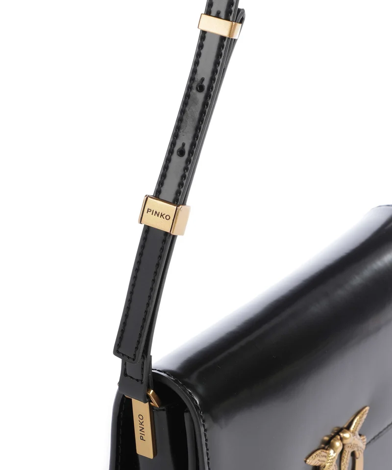 Pinko Love Box Big Sac bandoulière nero/antique gold