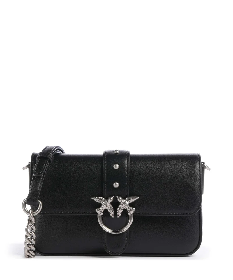 Pinko Love One Baby Sac porté épaule nero/old silver