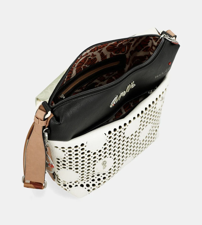 Grand sac bandoulière avec poche avant Alma