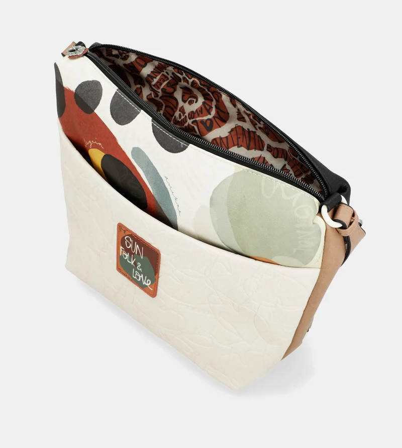 Grand sac bandoulière avec poche avant Alma