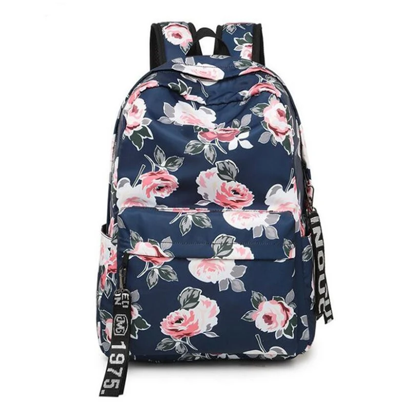 Sac à dos collégien avec imprimé coloré