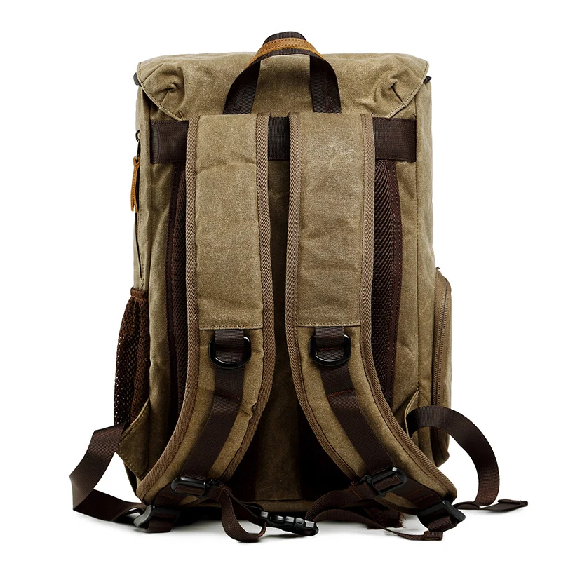Sac à dos photo grande capacité en toile imperméable