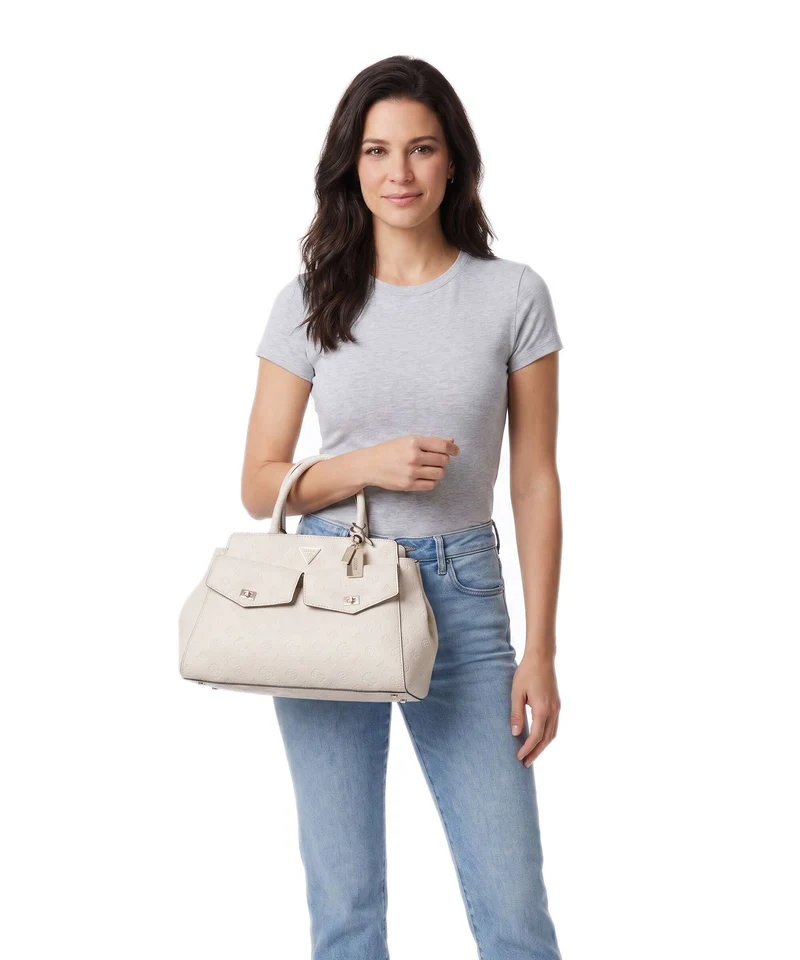 Guess Blake Large Sac à main bone logo