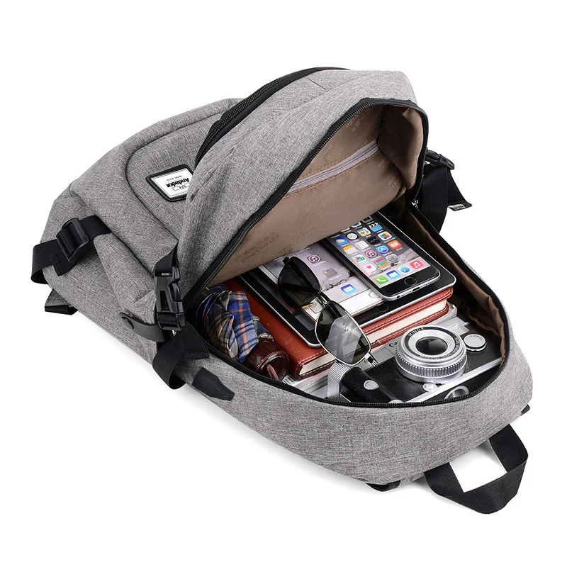 Sac à dos anti-vol décontracté avec chargeur USB