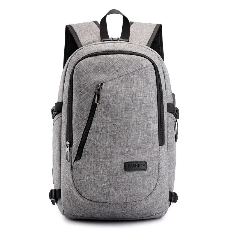 Sac à dos anti-vol décontracté avec chargeur USB