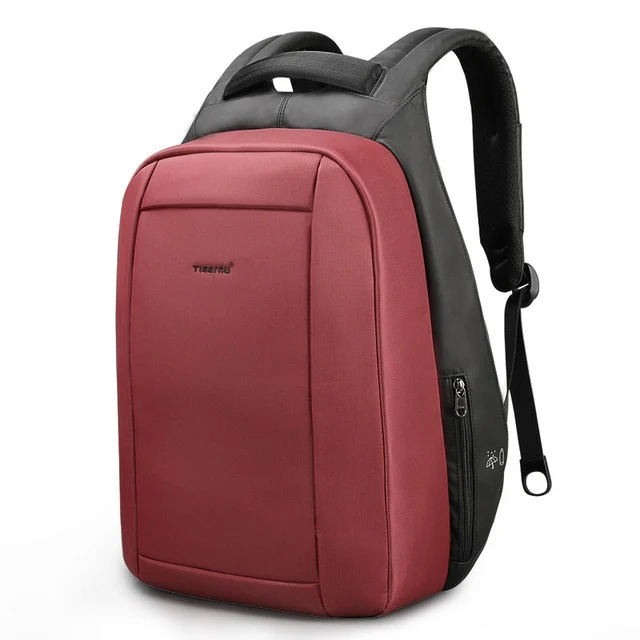 Sac à dos anti-vol ordinateur 15,6 pouces imitation cuir