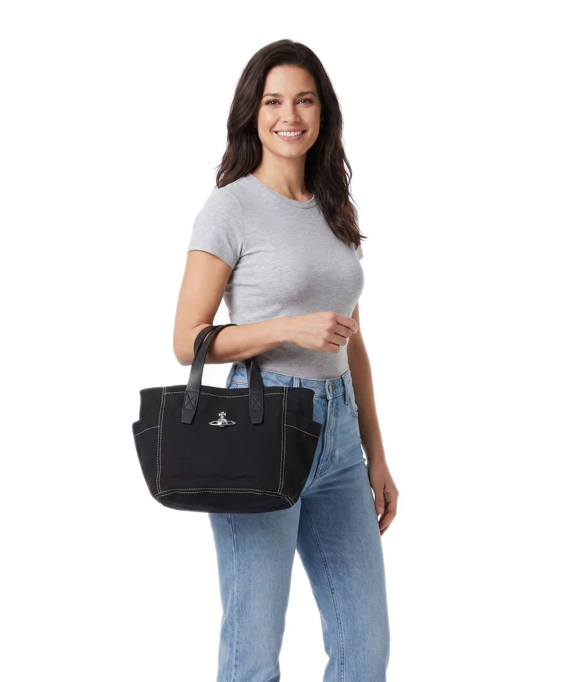 Vivienne Westwood Henry Canvas Small Sac à main black