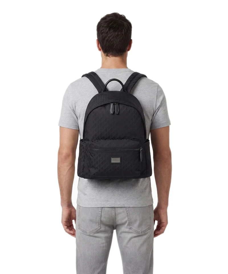 Emporio Armani Eagle All Over Sac à dos black beauty