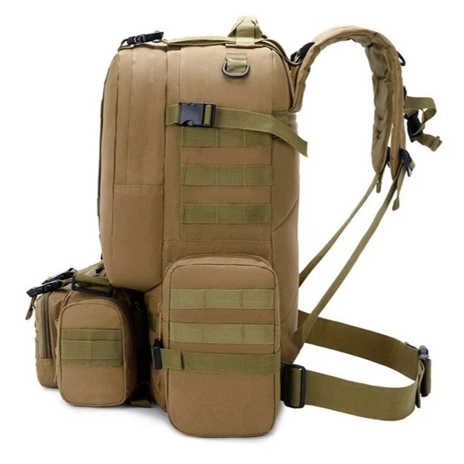 Sac à dos militaire grande capacité poche amovible 50 litres