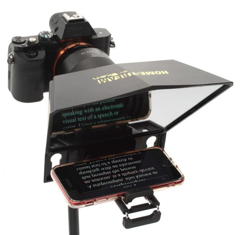 HomeStream Téléprompteur pour Caméra et Téléphone avec Télécommande