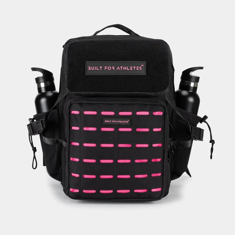 Black & Pink Gym Backpack Compact