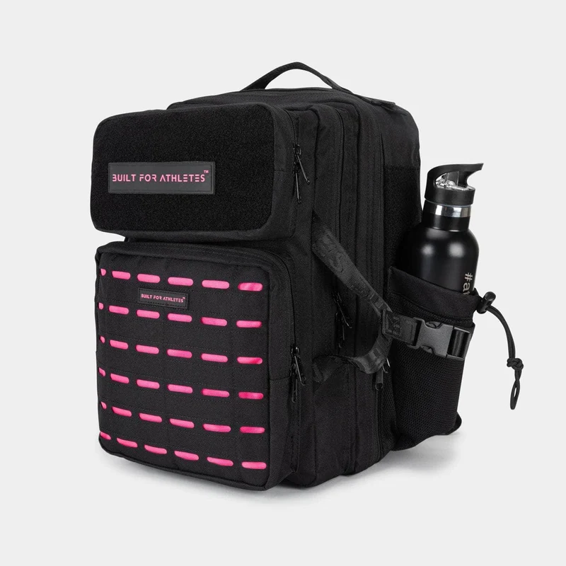 Black & Pink Gym Backpack Compact