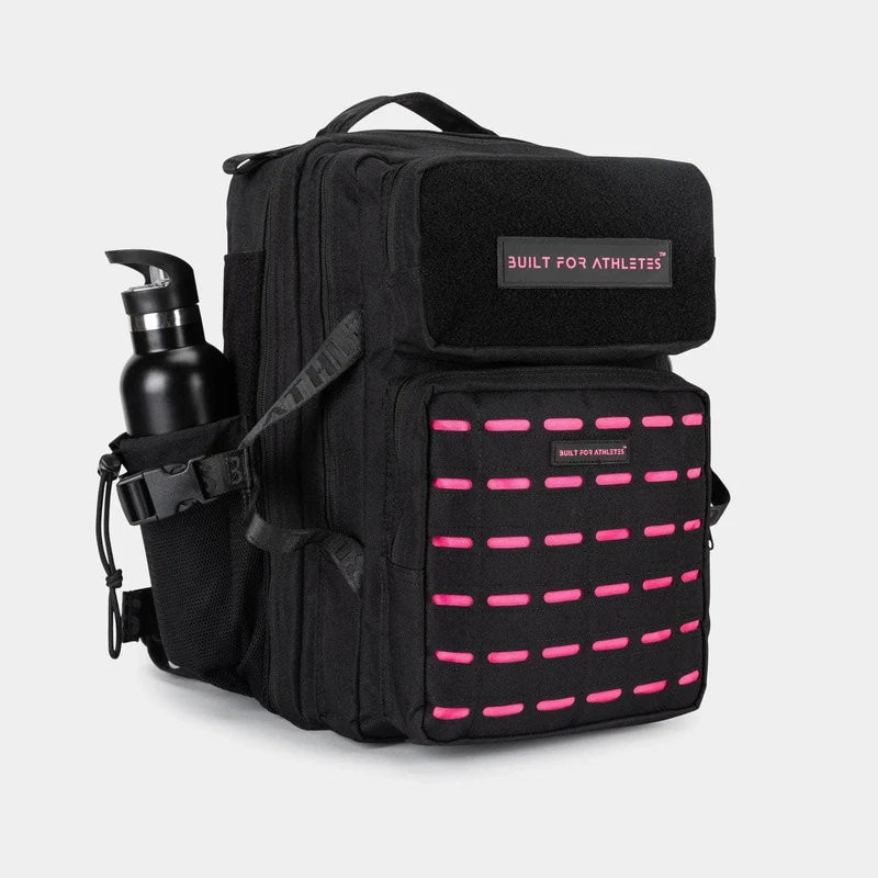Black & Pink Gym Backpack Compact