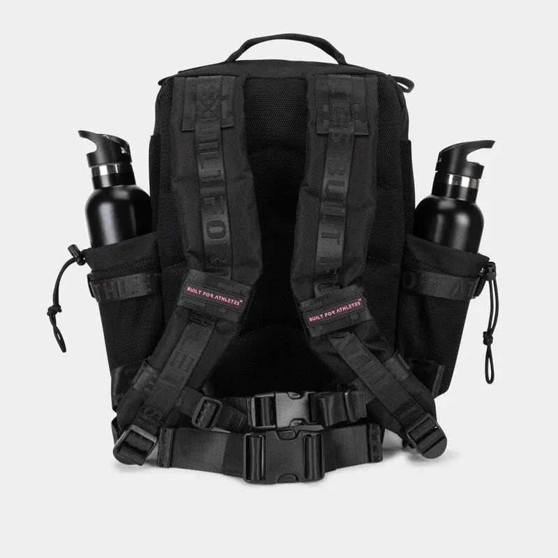 Black & Pink Gym Backpack Compact