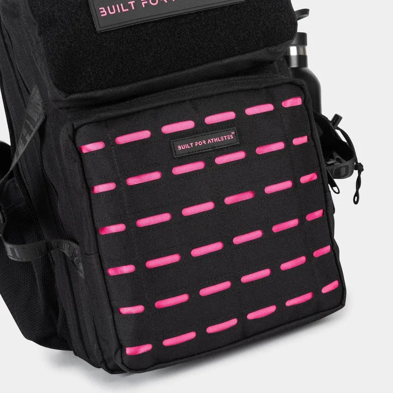 Black & Pink Gym Backpack Compact