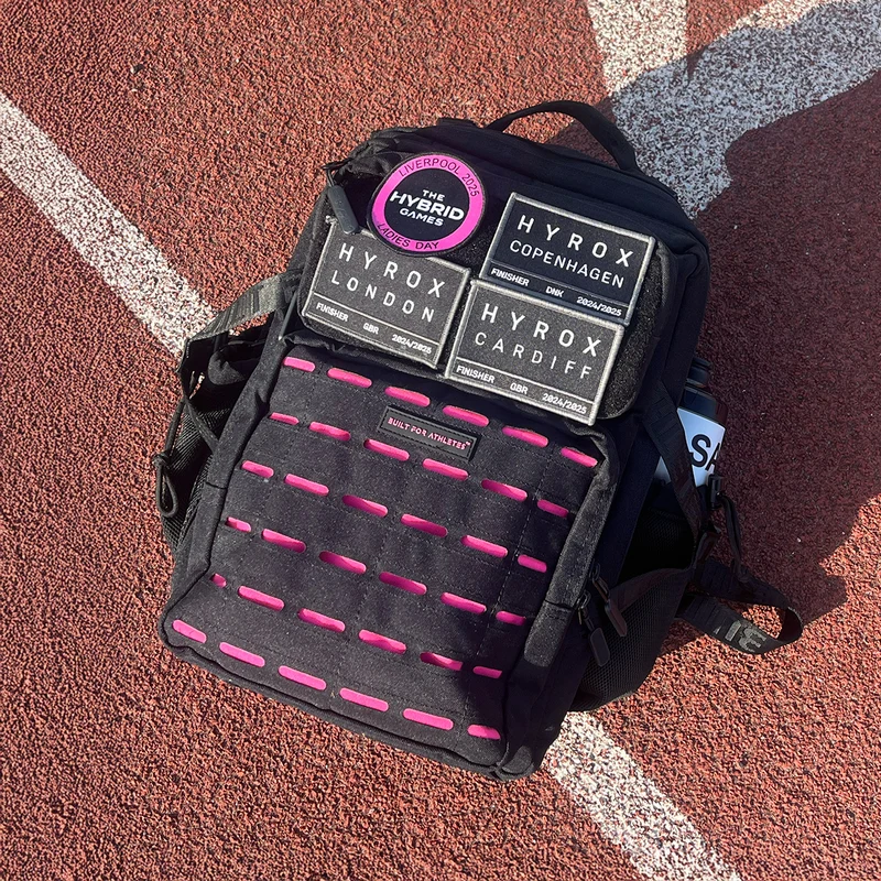 Black & Pink Gym Backpack Compact