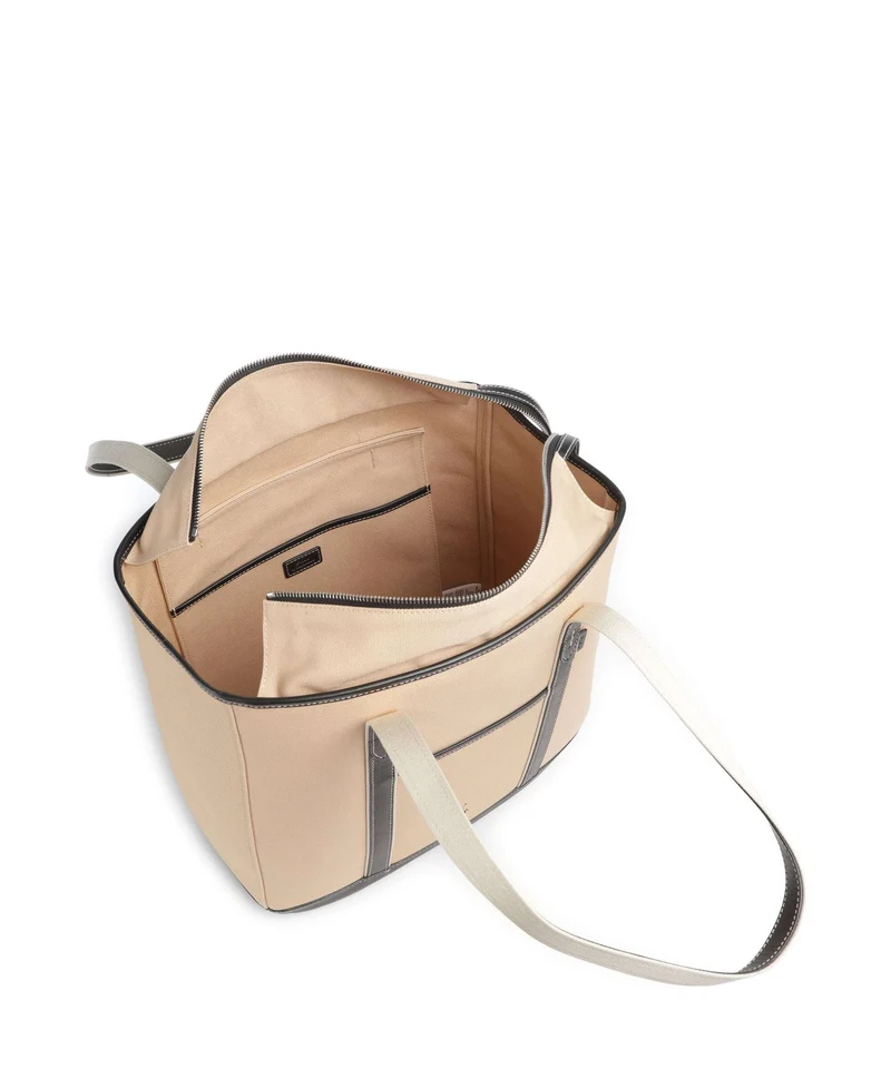 Polo Ralph Lauren Canvas Medium Cabas porcelain/black