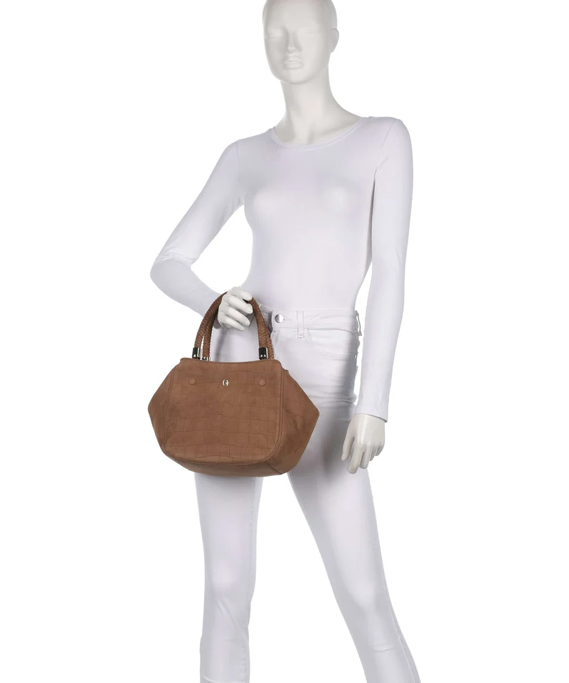Aigner Carré Soft M Sac à main saddle brown