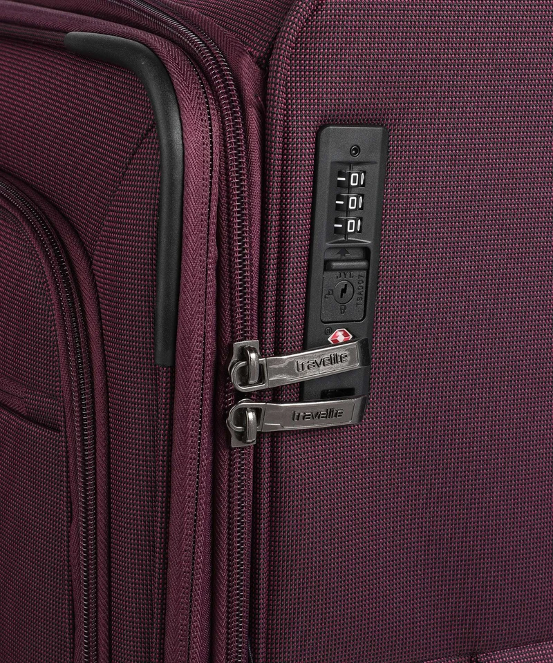 Travelite Cubis Valise 4 roues berry