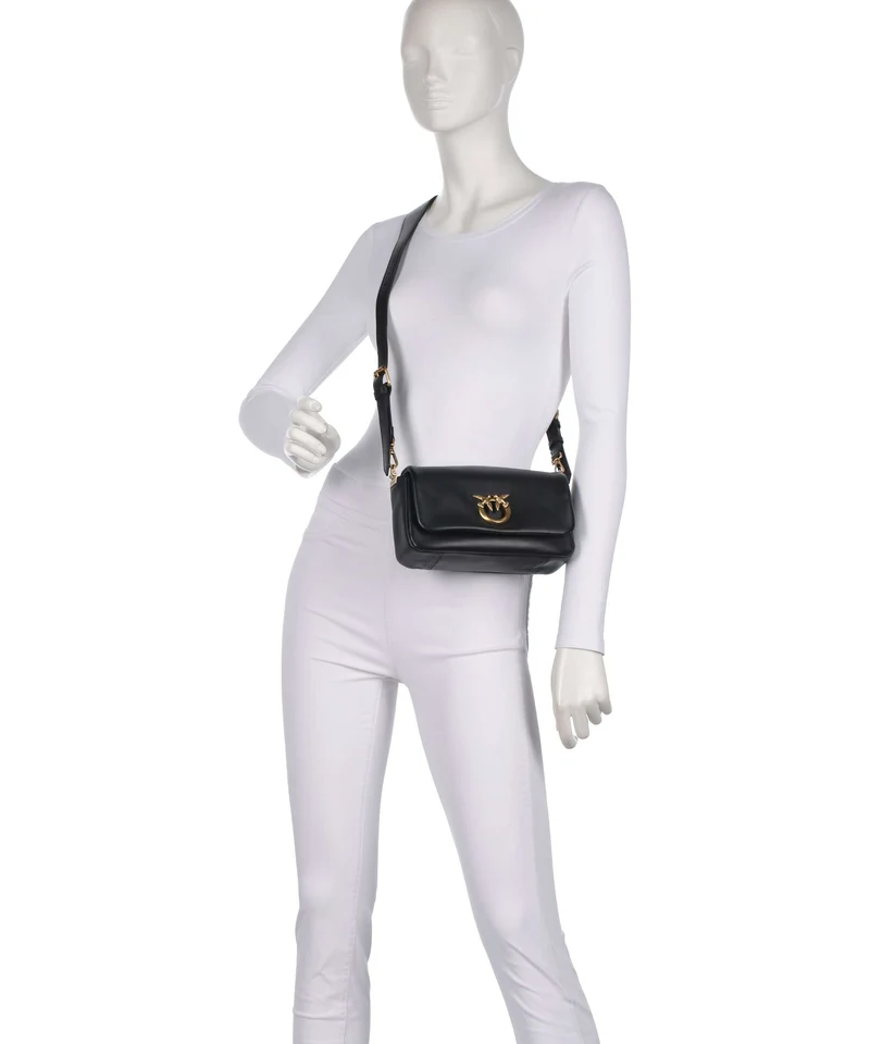 Pinko Click Soft Horizontal Mini Sac bandoulière nero/antique gold