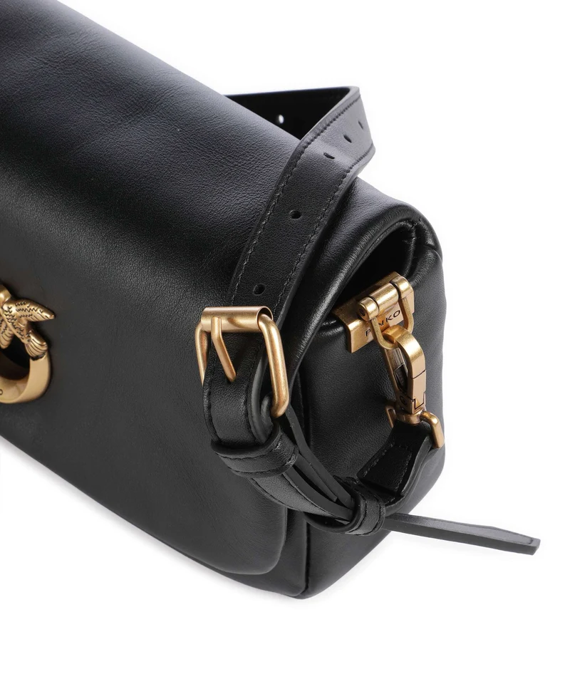 Pinko Click Soft Horizontal Mini Sac bandoulière nero/antique gold