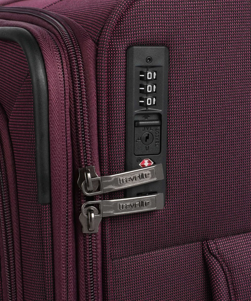 Travelite Cubis Valise 4 roues berry