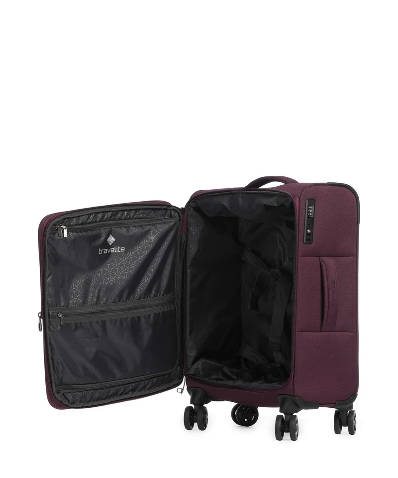 Travelite Cubis Valise 4 roues berry