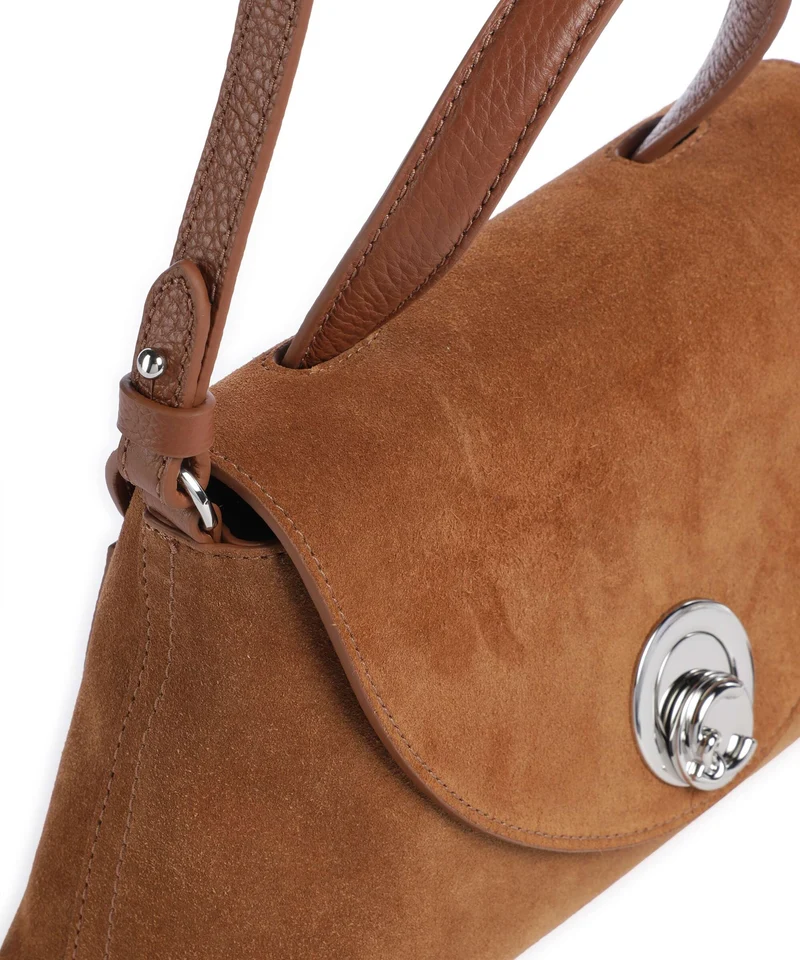 Coccinelle Nikla Suede Sac à main cognac