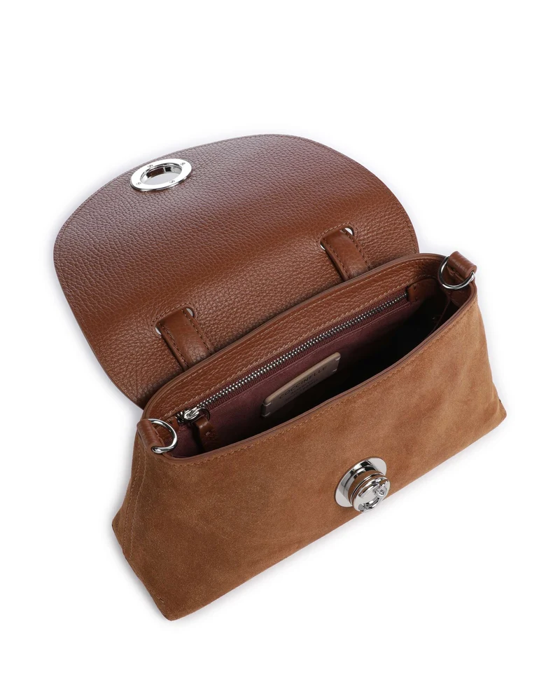 Coccinelle Nikla Suede Sac à main cognac