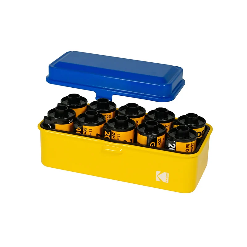 Étui pour film 35mm/120 (Jaune/Bleu)