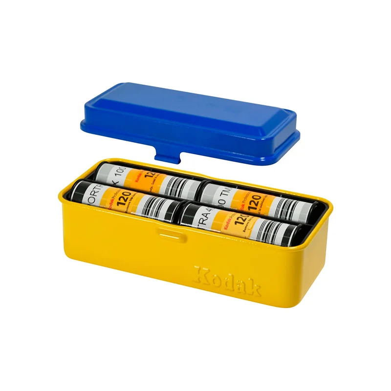 Étui pour film 35mm/120 (Jaune/Bleu)