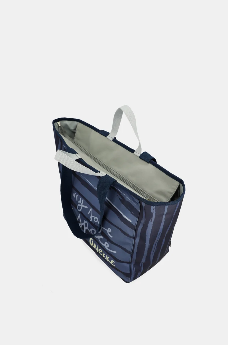 Grand sac de plage bleu