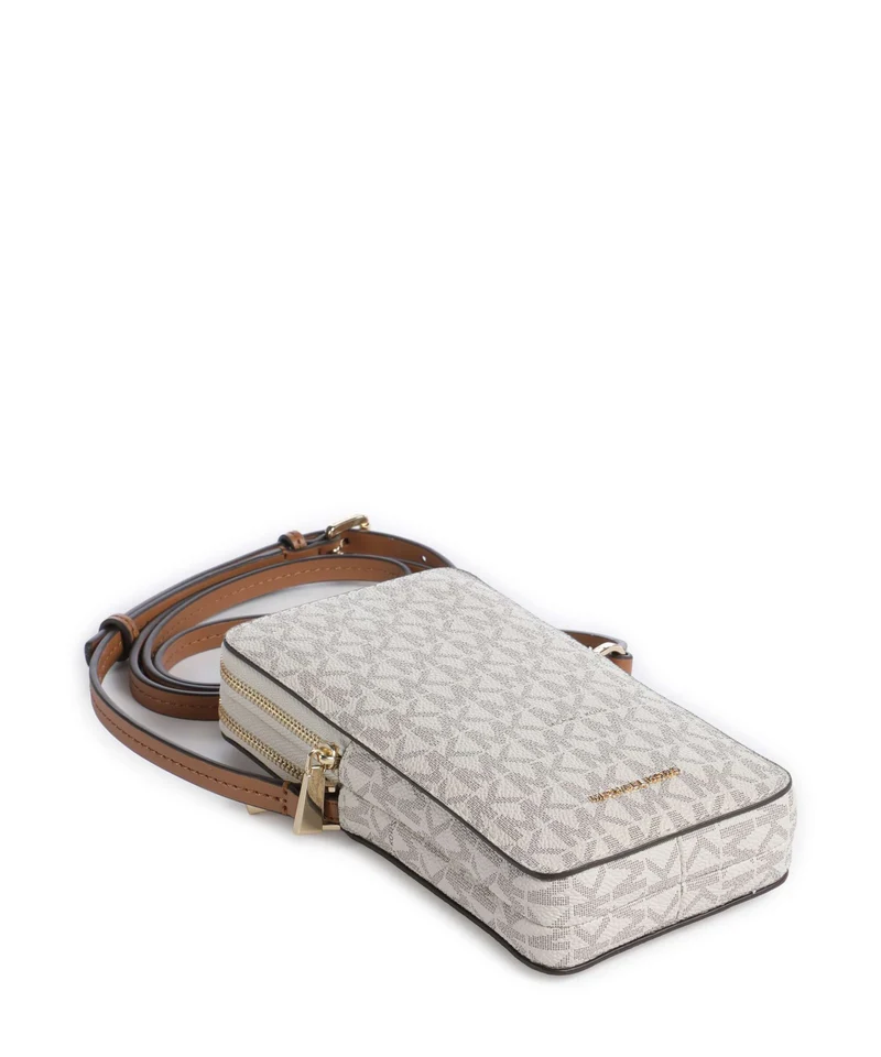 Michael Kors Jet Set Small Pochette telephone vanilla/acorn
