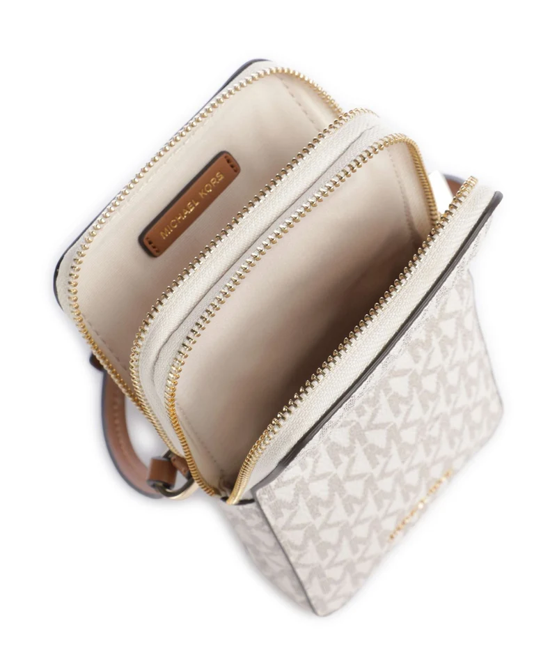 Michael Kors Jet Set Small Pochette telephone vanilla/acorn