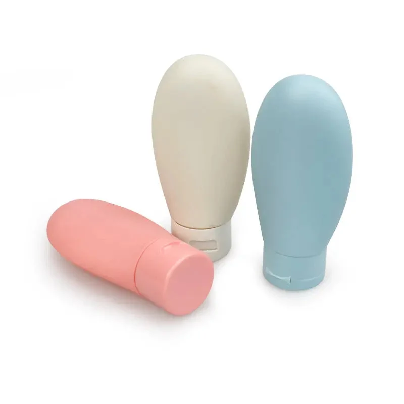 Kit de Voyage Avion Transparent | 3 Flacons Réutilisables Tpu