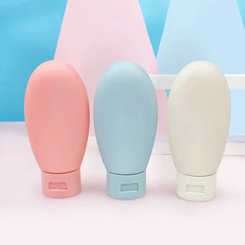 Kit de Voyage Avion Transparent | 3 Flacons Réutilisables Tpu