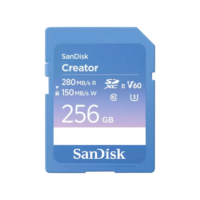 Carte Mémoire SDXC Série Créateur UHS-II V60 256GB