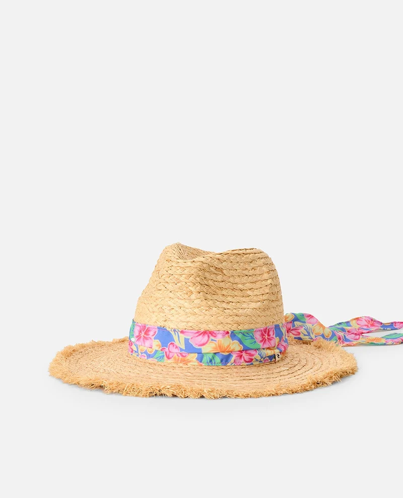 Mixed Straw UPF Panama Hat