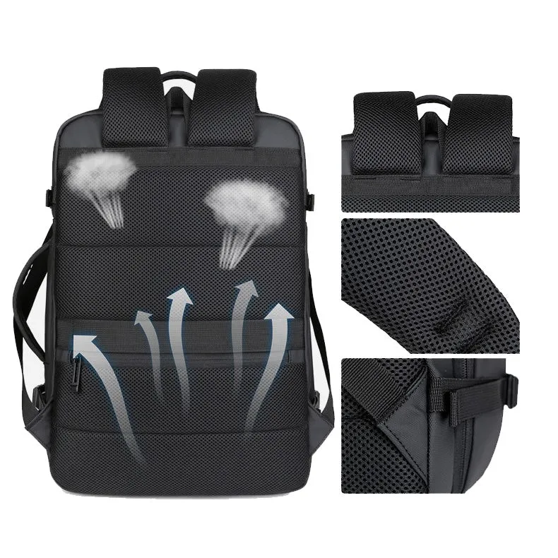 Sac à dos voyage extensible 40L avec compartiment ordinateur 17 pouces
