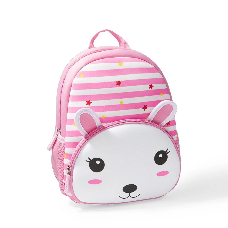 Sac à dos maternelle animaux rayé