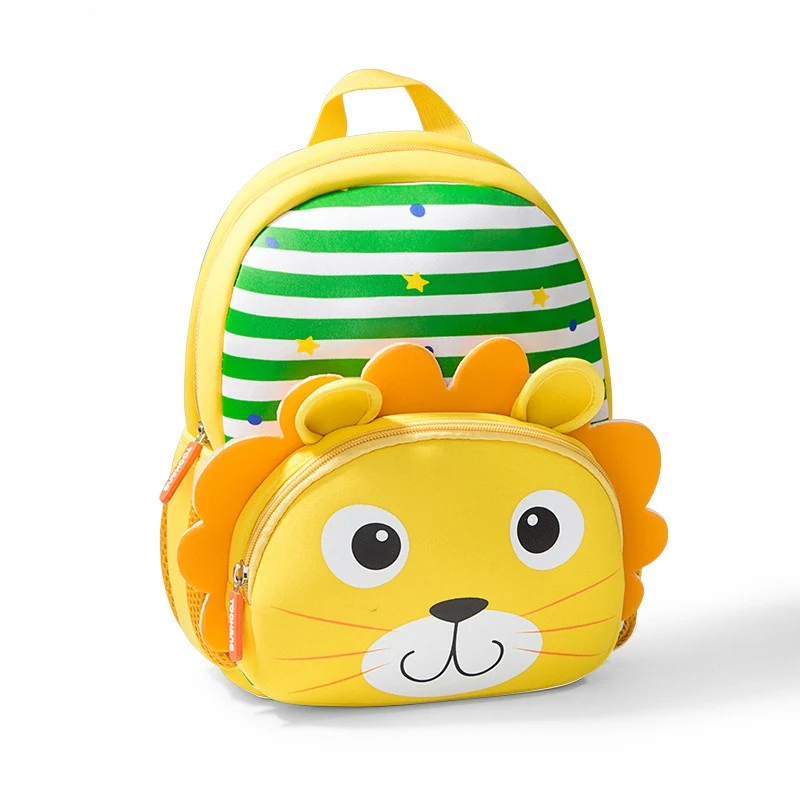 Sac à dos maternelle animaux rayé